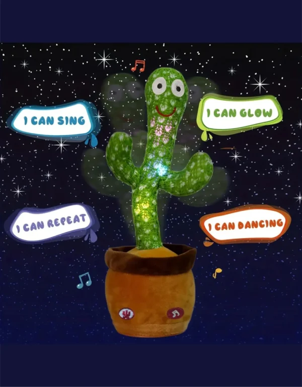 Dancing Cactus Singing Glowing Toy